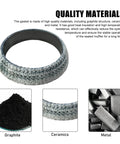 65mm Graphite Exhaust Gasket Donut Seal For RV SUV Truck, Leakproof Muffler Ring Manifold Gasket Replacement materials overview