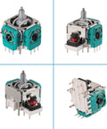 4 Pack Analog Joystick Replacement For Elite Series 2 Wireless Controller With Drift Fix components in different angles.