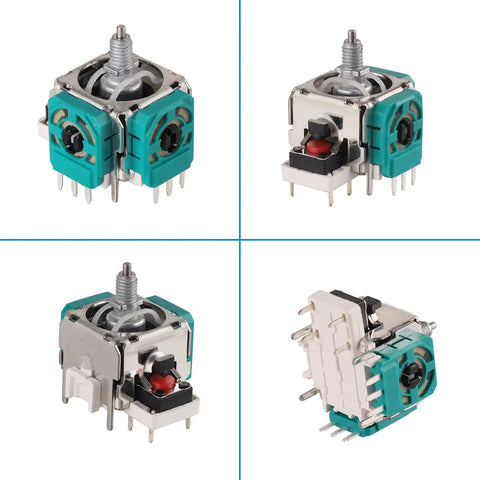 4 Pack Analog Joystick Replacement For Elite Series 2 Wireless Controller With Drift Fix components in different angles.