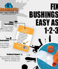 Transmission Shift Cable Bushing Repair Kit For Automatic Transmissions Universal Fit For Infiniti QX56 QX80 Armada shown with instructions