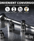 Premium 6-Piece Impact Socket Adapter And Reducer Kit That Lets You Go From Quarter To Half Inch Like A Boss With Heavy Duty Build For Serious Garage Jobs, chrome vanadium adapters