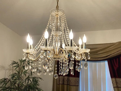 E12 Candelabra LED Bulb 2700K Frosted 40W Equivalent Dimmable Candle Light in chandelier