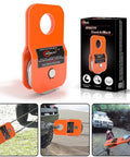 4.8T Snatch Block For Beefy Offroad Winches Orange With Reinforced Stainless Steel Pulley And Anti Corrosion Coating 13,500 Lb Break Strength 8,800 Lb Safe Working Load Compatible With Synthetic Rope Or Steel Cable Up To 0.4 Inch, orange snatch block with stainless pulley
