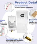 Top Shelf No Sweat Automatic Bird Feeder And Water Dispenser Set with adjustable height and arc design for easy use.