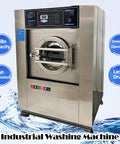 Industrial Front Load Washer Dryer Combo 44Lbs Capacity 20kg Heavy Duty Stainless Steel 304 Laundry Machine with Wash Spin Dry