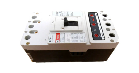 HKD3250 Molded Case Circuit Breaker Three Pole 250 Amp Sixty Five Kiloamp Rating Six Hundred Volt Feed Thru with front panel controls.