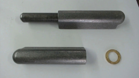 Heavy Duty Weld On Bullet Hinge For Weldable Steel Stainless Steel Aluminum And Brass With Optional Grease Zerk Multiple Sizes Including 3.18 Inch Steel Version Brass Bushing On Steel And Stainless Pin On Aluminum set displayed