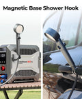 InstaShower GO Pro Portable Propane Hot Shower System With 22000 BTU Instant Water Heater 5000mAh Built In Battery 12V Pump