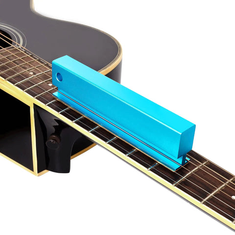 6 Inch Guitar Fret Leveling Sanding Beam Aluminum Understring Leveler With 1000 Diamond Grit for On String Fret Work on guitar
