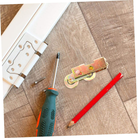 Heavy Duty Steel Roller Pulleys For Sliding Doors And Windows, Low Noise, Easy To Install, hardware on floor with tools