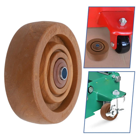 Heavy Duty 4 Inch Nylon Caster Wheel Replacement For Oven Rack And Freezer Cart, High Temperature Roller With Precision Bearing, Rock Solid Build, And Buttery Smooth Glide