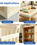 Game Changing Baby Edge Protectors And Corner Guards Super Wide High Density Foam Furniture Bumper Shields in corner applications.