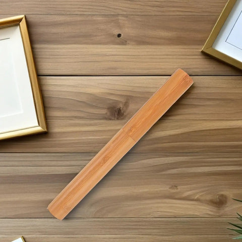 Poster Tube With Cap For Artwork And Certificates on wooden table, Built To Last Heavy Duty Document Storage Tube for Office and Home