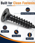 Top Shelf Heavy Duty 3000 Piece Bulk Pack Size Six By Three Quarters Inch Drywall Screw with bugle head and coarse thread.