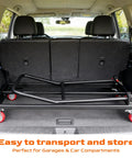 Heavy Duty Folding Chair Dolly Cart Up To 1500 Lbs with Thickened Steel Plates in car trunk for easy transport and storage