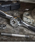 11 Piece Ratcheting Tap And Die Drive Tool Set A Workhorse In Any Shop With Twist Lock Guide System Reducing Die Walk Back And Adapters