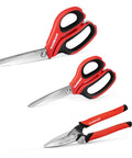 Beastly Heavy Duty Multipurpose Shop Scissors With Drop Forged Blades And Serrated Edge, Comfortable Grip For Cutting Cardboard, Wires, Leather, Fabric And More