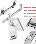 Beast Mode Heavy Duty Metal Drawer Slides With 60kg Load Capacity, Ball Bearing Glide, Adjustable Height, Ultra Smooth Operation, Ideal For Keyboard Trays, Bookshelves, Pianos, Under Desk Trays. Steel drawer slides with ball bearings and 1.5mm plate