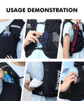 Usage demonstration of Super Light And Breathable Running Hydration Vest For Guys And Gals On The Trails 10 Liter Capacity
