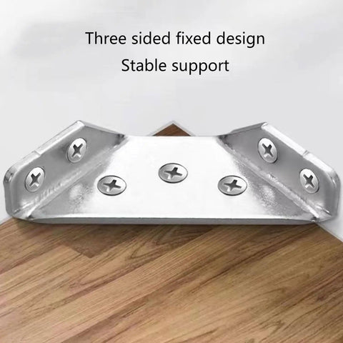 Sturdy Furniture Corner Connectors For Secure Wood Joints, DIY Friendly Install Fasteners For Cabinets Tables And Shelves