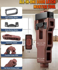 DIY Friendly Door Hinge Jig With Lock And Latch Installation Kit showing ergonomic handle and precision guide head