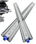 Heavy Duty Drawer Slides With Lock Full Extension 300 Lb Capacity Side Mount Electroplated Steel Hardware For Tool Chests And Cabinets For Builders And Home Improvers Fits Most Drawers Smooth Quiet Operation Upgrade Your Workshop Storage, side-mount steel slides with lock tabs