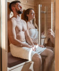 Waterproof Sauna Seat Cushion Mat 43x16 Inches Brown, Heat Resistant High Density Foam Pad For Infrared Saunas used in sauna