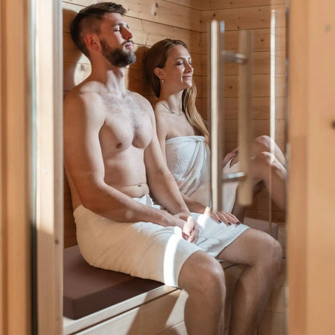 Waterproof Sauna Seat Cushion Mat 43x16 Inches Brown, Heat Resistant High Density Foam Pad For Infrared Saunas used in sauna