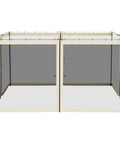 13 By 13 Universal Replacement Mesh Sidewall Netting For Patio Gazebos And Canopy Tents With Zippers Sidewall Only Cream Color