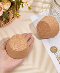 Two Large Cork Bottle Stoppers Set For Canning Jars And Bottles, Wooden Tapered Plugs With 2.36 Inch Bottom And 3.15 Inch Top Diameters