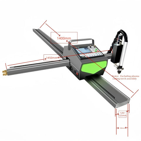 Dual Cutting Machine With Oxyfuel Flame And Plasma Arc Portable 1X1M Metal Cutter For Fabrication Lightweight Easy Setup