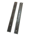Heavy Duty 12 Inch Drawer Slides With Full Extension Ball Bearing Three Section Glides Rust Proof Zinc Plated Metal Soft Close