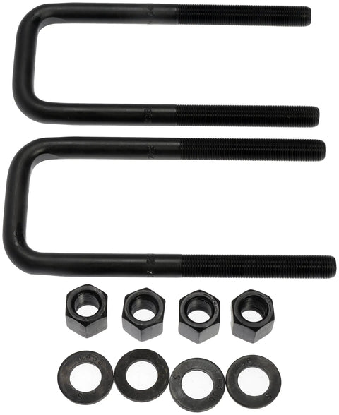 Rear Leaf Spring Axle U Bolt Kit For Select Nissan And Toyota Models with nuts and washers, zinc plated, easy fit hardware