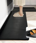 Game Changing Anti Fatigue Kitchen Mat Set With Memory Foam Runner And Sealed Dust Proof Edges For Standing Comfort In Kitchens And Offices Total Leg Relief And Built For Long Run Durability with textured surface and slip-resistant design.