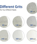 Different grits of diamond grinding wheel discs for various needs including 60 grit, suitable for diamond grinding wheel disc for flat lap 6 inch.
