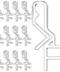 Top Notch Hidden Valance Clips For Window Blinds Clear Plastic Clip Tabs For Horizontal Shades in a 30 piece pack.