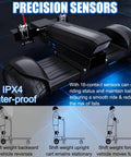 Stand On Electric Pallet Jack And Motorized Flatbed Cart With 661 Lb Capacity Featuring 900w Brushless Motor And Foldable Platform Design for precision sensor technology and waterproof design.