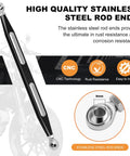 Beefed Up Shifter Linkage For Harley Touring Models 1986 To 2024 With Extended Reach Forward Controls Improve Shifting Smoothness And Quick Gear Changes For Touring Bikes With Easy Install And Durable Build, 8mm stainless steel rod ends