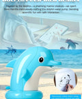 Dolphin Water Table Pump With Magnetic Base No Drill 3 Hour Runtime Rechargeable Continuous Flow Outdoor Water Play Toy.