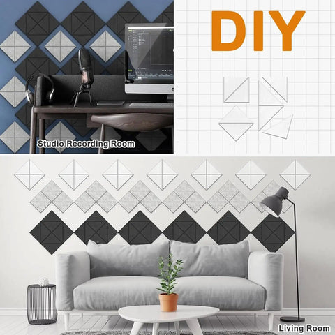 Top Shelf Premium Quality Polyester Acoustic Foam Wall Panels For Game Changing Room Vibes And Solid Sound Dampening interior tiles in studio and living room.