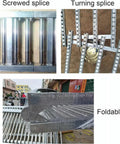 Portable Unpowered Gravity Conveyor Gears Up For Smooth Moves With Sturdy Abs Rollers And Reinforced Steel Frame showing screwed, turning, and foldable splices.