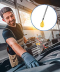 Mechanic using 8 Piece Grease Gun Needle Tip Set For DIY And Pros 18 Gauge Stainless Steel Mini Syringe Nozzles on car engine