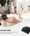 Epic Black Pu Faux Leather Sheets Craft Kit 8 PCS For Jewelry Earrings Hair Bow Making Home Decor Diy Leatherette Fabric Supplies, sewing