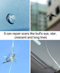 Windshield Chip Repair Kit for Bulls Eye Cracks and Chips Quick Cure Automotive Glass Fix DIY Car Windshield Repair