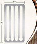 Under Cabinet Coffee Pod Holder For Nespresso Original Line Dope 44 Pods, stainless steel dimensions view.