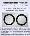 Pure iron double coil suction cup for strong suction, suitable for reverse and side operations with a steel plate thickness of more than 10MM.