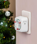 Heavy Duty 24 Hour Indoor Mechanical Plug In Timer With Easy Manual Override And Customizable Scheduling For Lighting Fans And Small Appliances A No Brainer Energy Saver in wall socket