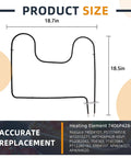 Lower Oven Bake Element 7406P428 60 Replacement For Maytag Kenmore Whirlpool Electric Range Oven 240V 2585W, 18.7in x 18.5in