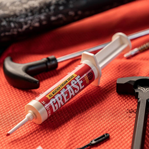 All Weather Synthetic Grease For Firearms High Tech Lubricant That Clings In Extreme Heat Or Cold in 10cc syringe