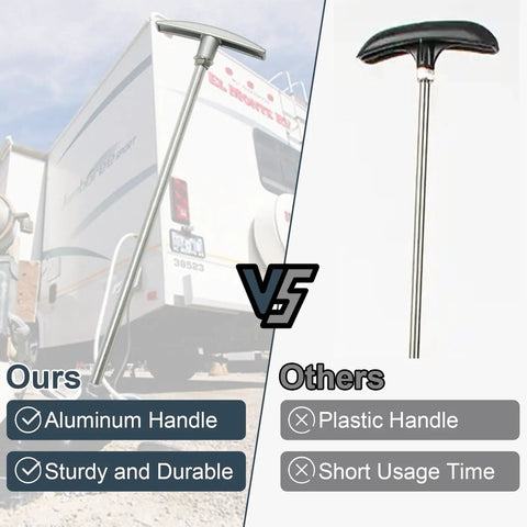 Comparison of RV Waste Valve Handle Replacement Kit With Universal Fit And Adjustable Tube Extensions and other handles.